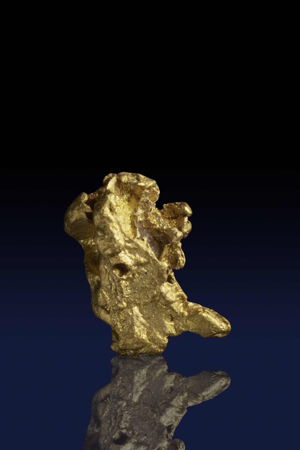 (image for) Buttery, Unusual Natural Gold Nugget - Australia - 1.22 grams